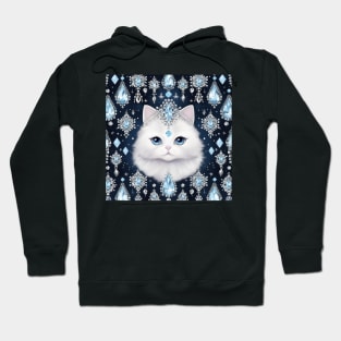 Jewelled White British Shorthair Hoodie